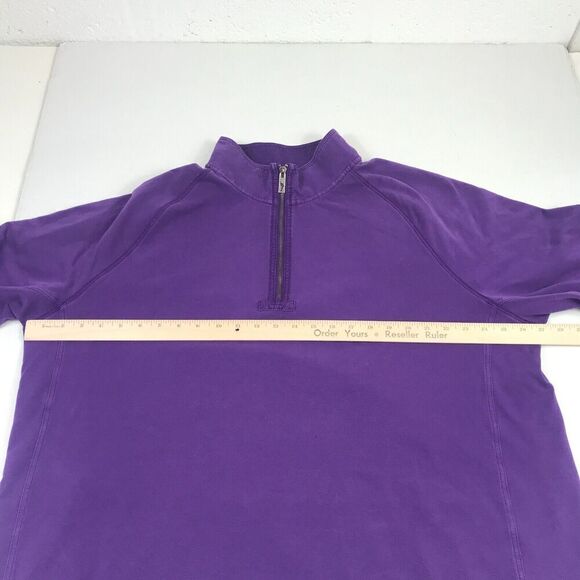 Tommy Bahama Mens 1/2 Zip Sweater FADED Purple Long Sleeve Pullover Large - Picture 7 of 12